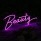 Beauty Dark Purple Neon Sign