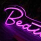 Beauty Dark Purple Neon Sign