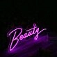 Beauty Dark Purple Neon Sign