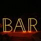 BAR Orange Custom Neon Sign