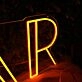 BAR Orange Custom Neon Sign
