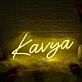 Kavya Yellow Neon Sign