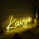 Kavya Yellow Neon Sign