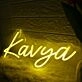Kavya Yellow Neon Sign