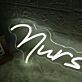 Nurse Julie White Neon Sign