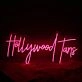 Hollywood Fans Pink Neon Sign