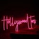 Hollywood Fans Pink Neon Sign
