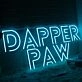 Dapper Paw Blue Neon Sign