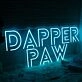 Dapper Paw Blue Neon Sign