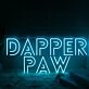 Dapper Paw Blue Neon Sign