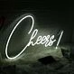 Cheers White LED Custom Neon Sign