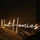 Next Homies Yellow Neon Sign