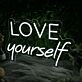 Love YourSelf White Neon Sign