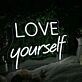 Love YourSelf White Neon Sign