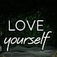 Love YourSelf White Neon Sign