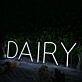 Dairy White Neon Sign
