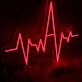 Electrocardiogram Red Neon Sign