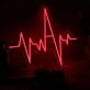 Electrocardiogram Red Neon Sign