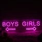 Boys' and girls' directions Neon Sign