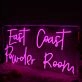 East Coast Pouder Room Pink Neon Sign