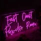 East Coast Pouder Room Pink Neon Sign