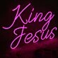 King Jesus Pink Custom Neon Sign