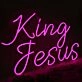 King Jesus Pink Custom Neon Sign