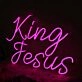 King Jesus Pink Custom Neon Sign