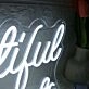 Beautiful Moments White Neon Sign