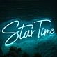 Star Time Blue Neon Sign