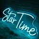 Star Time Blue Neon Sign