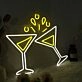 Cocktail Cheers Custom Neon Sign