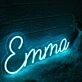 Emma Blue Custom Neon Sign