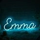 Emma Blue Custom Neon Sign