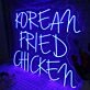 KOREAN FRIED CHICKEN Blue Neon Sign