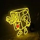 Little Cheese Guy Yellow Neon Sign
