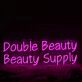 Double Beauty Beauty Supply Pink Neon Sign