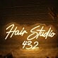 Hair Studio 432 Neon Sign