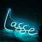 Lasse Blue Neon Sign