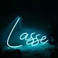 Lasse Blue Neon Sign