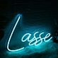 Lasse Blue Neon Sign