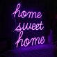 Home Sweet Home Pink Neon Sign
