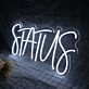Status White LED Neon Sign