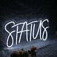Status White LED Neon Sign