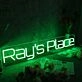 Ray's Place Green Neon Sign