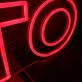 SKELTO Red Noen Sign