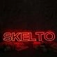 SKELTO Red Noen Sign