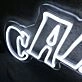 CARMEL White Neon Sign