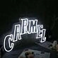 CARMEL White Neon Sign