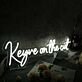 Keyve On The Cut White Neon Sign